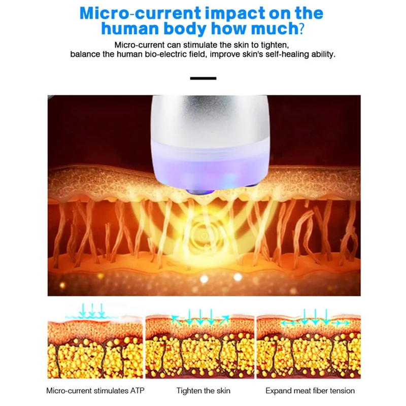 EAS-Mesoterapi Elektroporasi Wajah RF Frekuensi Radio LED Foton Pengangkat Wajah Pemijat Kerut Pengencang Steker UE