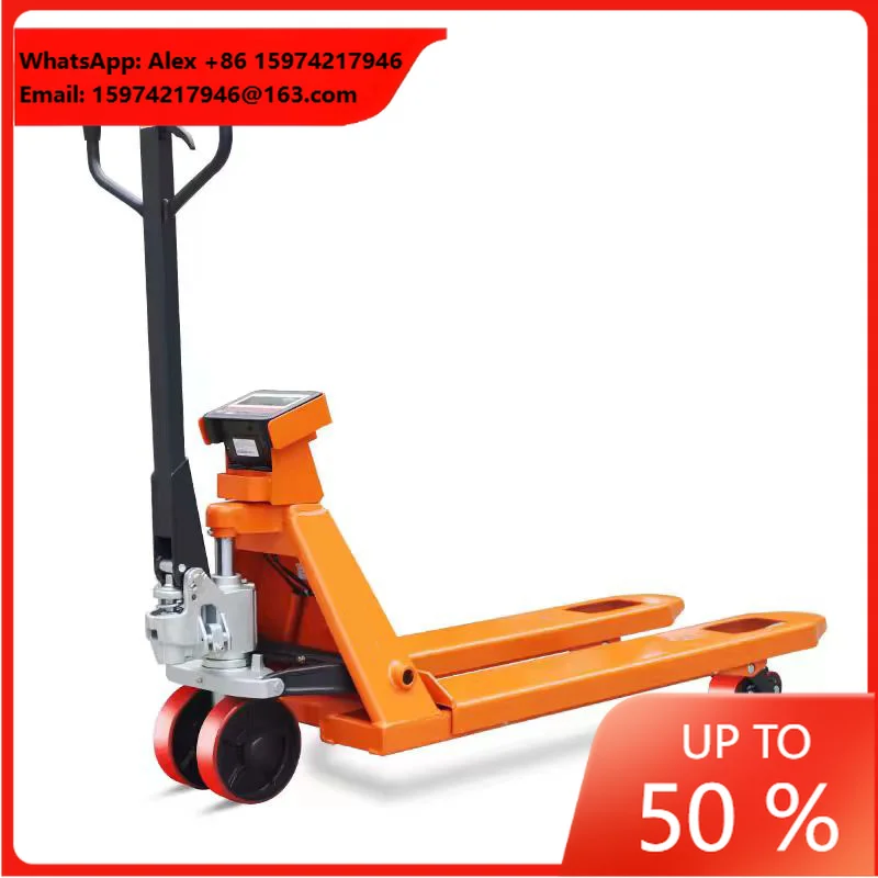 Precision Electronic Scale Weighing Truck 2 Tons 3 Tons Manual Pallet With Scale Printing Driver Push Hydraulic Great Car
