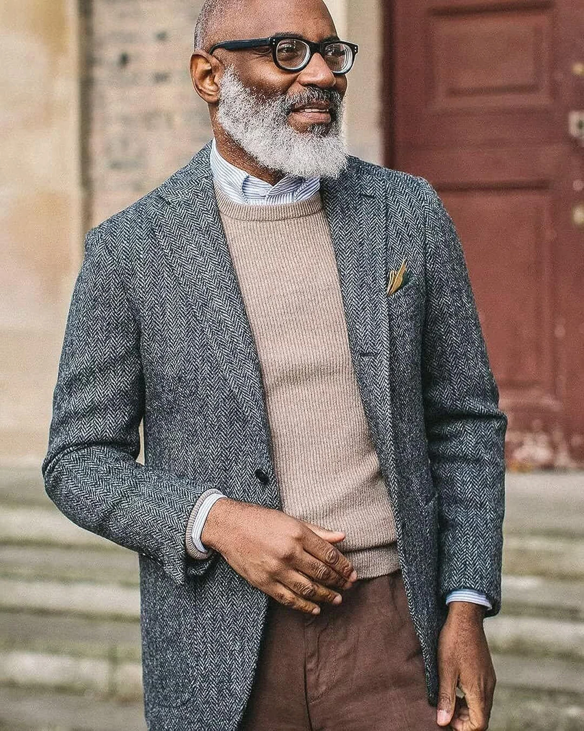 Smoking Slim Fit Herringbone dos homens, desgaste do noivo, jaqueta só para escritório comercial, lapela entalhe, blazer de casamento, outono, inverno