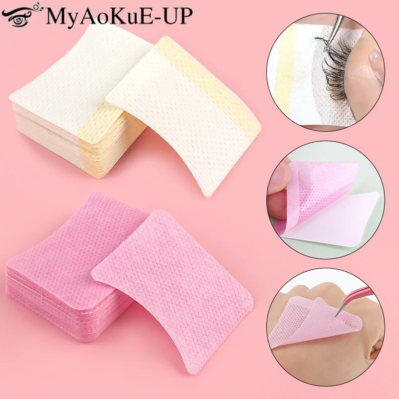 40/200Pcs Disposable Cotton Eyelashes Patch Sticker For Removing Eyelashes Under Eye Paper Patches Cleaning Tool Makeup Supplies