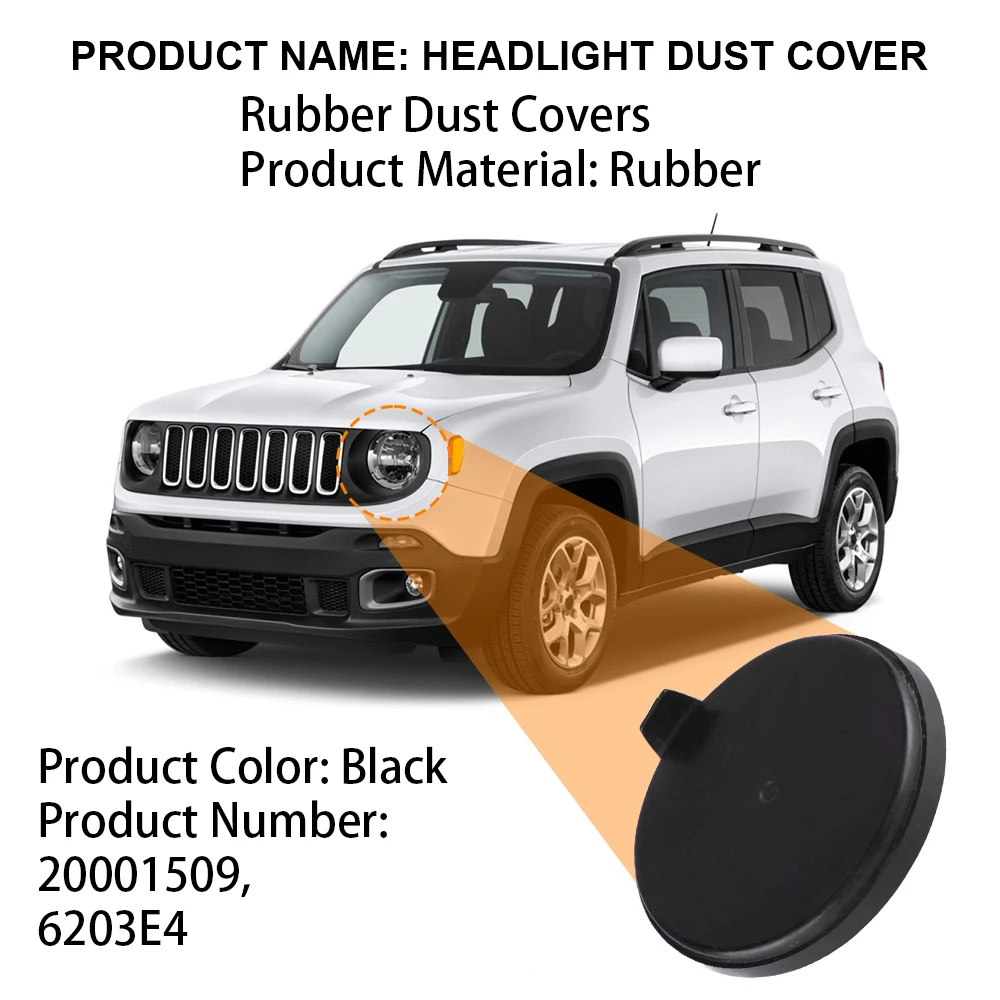 

Headlight Bulb Cover Lid Rubber Dust Cover Housing Cap For Jeep Renegade 2016 Peugeot 308 408 Car Lights Cover 20001509 6203E4
