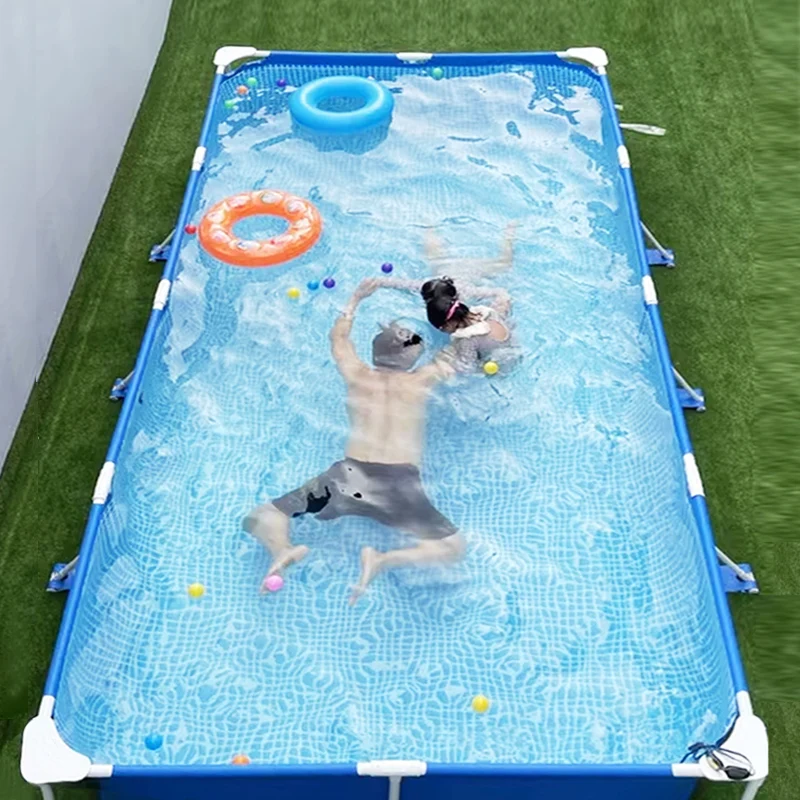 Zwembad met grote beugel Buitendakzwembad