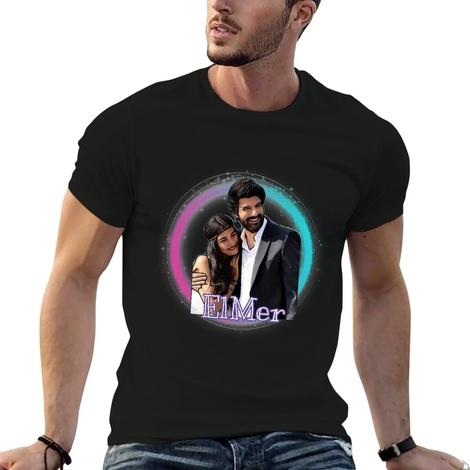 Elif & Omer - Kara Para Ask T-Shirt Moisture Control Sports Tee