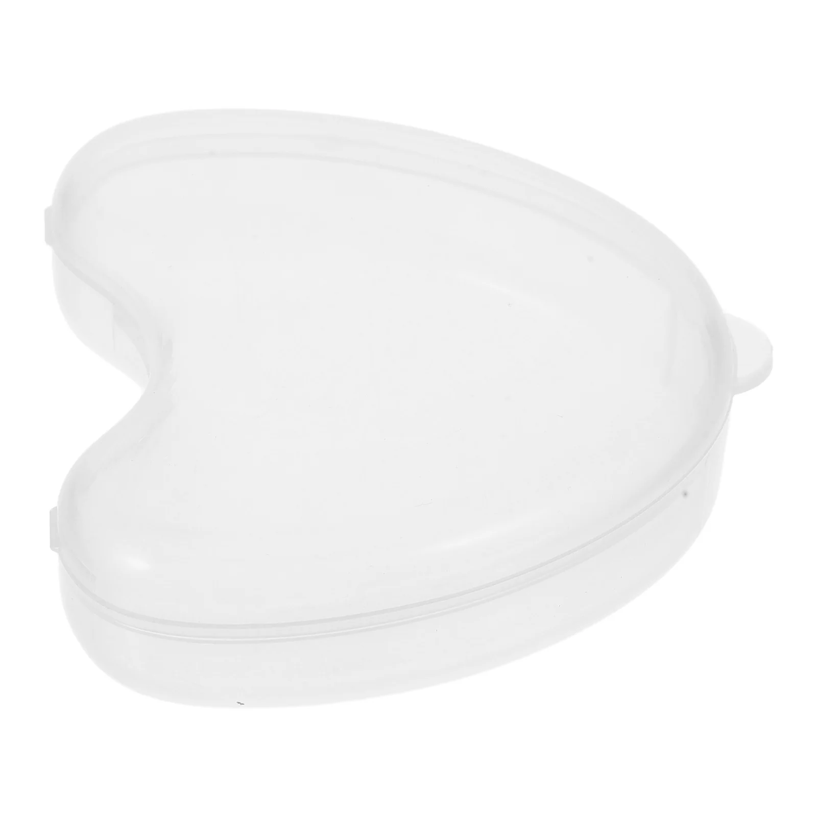 صندوق تخزين طقم الأسنان شفاف صغير على شكل قلب حافظة حماية الأسنان للأسنان الكاذبة التجنيب المحمولة صندوق أسنان السفر البلاستيك #5