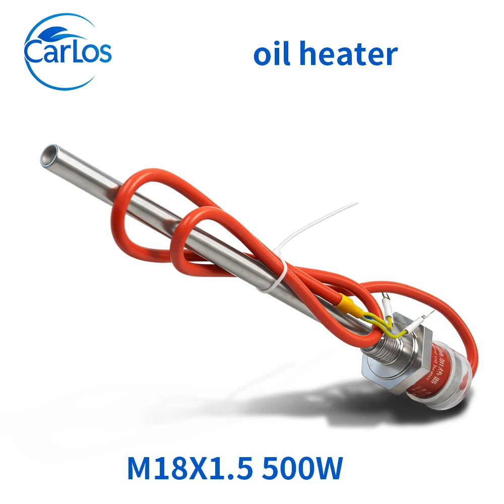 200/300W/500W 220V metal electric heating rod heating tube generator set oil tank heating tube accessories