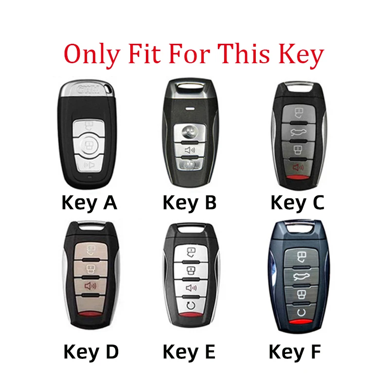 For Haval H6 3rd Gen 2018 2019 2020 2021 2022 2023 H6S Coupe Jolion Car Remote Key Case Cover Shell Zinc Alloy Accessories