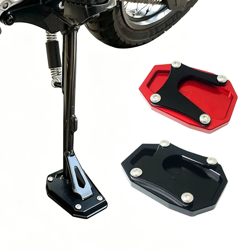 Motorcycle  Kickstand Side Stand Pad Plate Support protection Enlarge pad For Ducati Multistrada V4 Pad V4S Sport 2021 2022