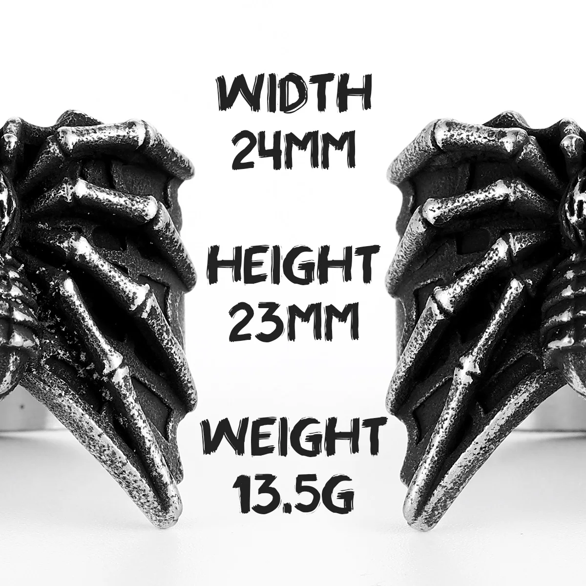 Vintage Black Animal Spider Men Rings Stainless Steel Women Jewelry Punk Rock Cool Stuff Fashion Accessories Gift Wholesale - view 5