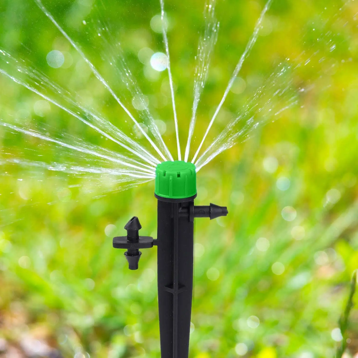 SDFC-60 Pieces 360 Degree Adjustable Irrigation Drippers With Barbed Connector For 4/7 MM Tube, Water Flow Irrigation System