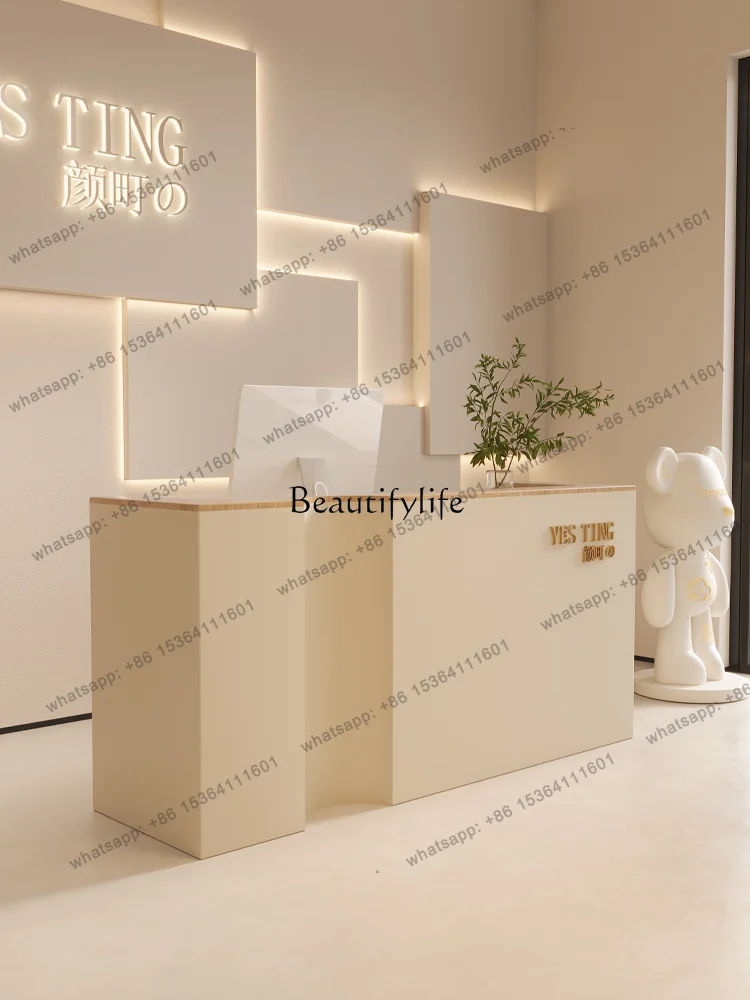 

X4 Paint clothing store counter Hair salon Cashier company Front desk Reception clinic Beauty salon Bar