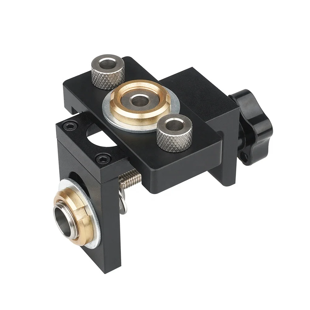 

Drill Guide Punch with Positioning Clamp, Straight Hole Wooden Positioning Pin Drilling Template Kit