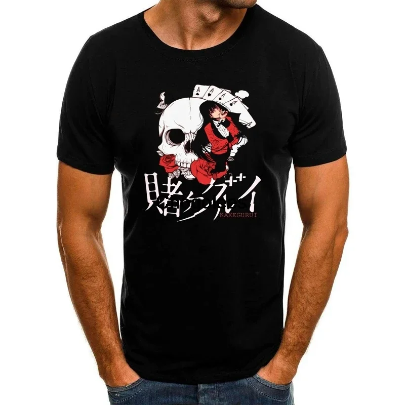 yabami kakegurui yumeko T Shirt Tops Summer Cotton Tee Shirt Short Sleeve Men Round Neck Casual Relaxed Clothing