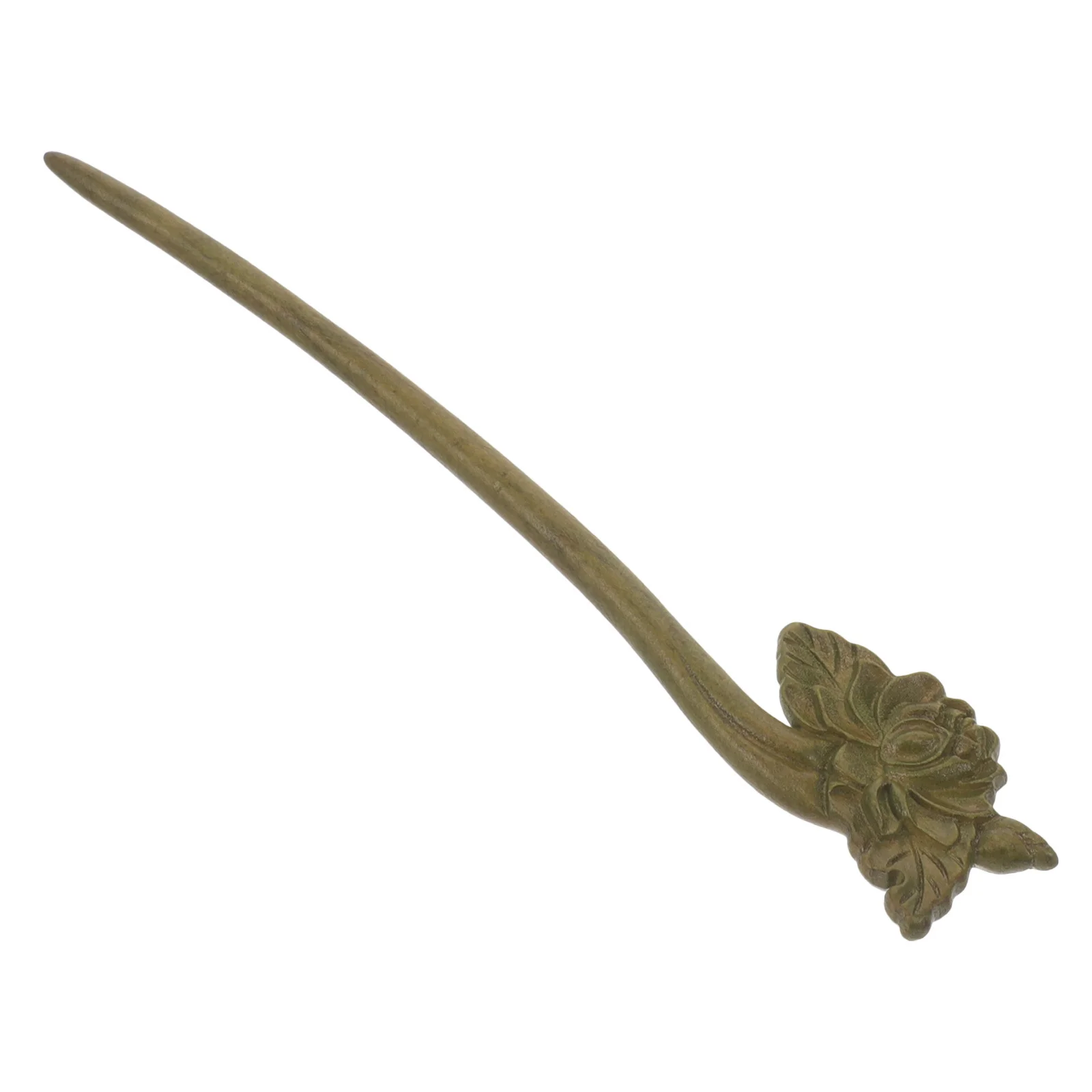 

Shaped Wood Lotus Hairpin Chinese Ancient Style Vintage Carved Sticks