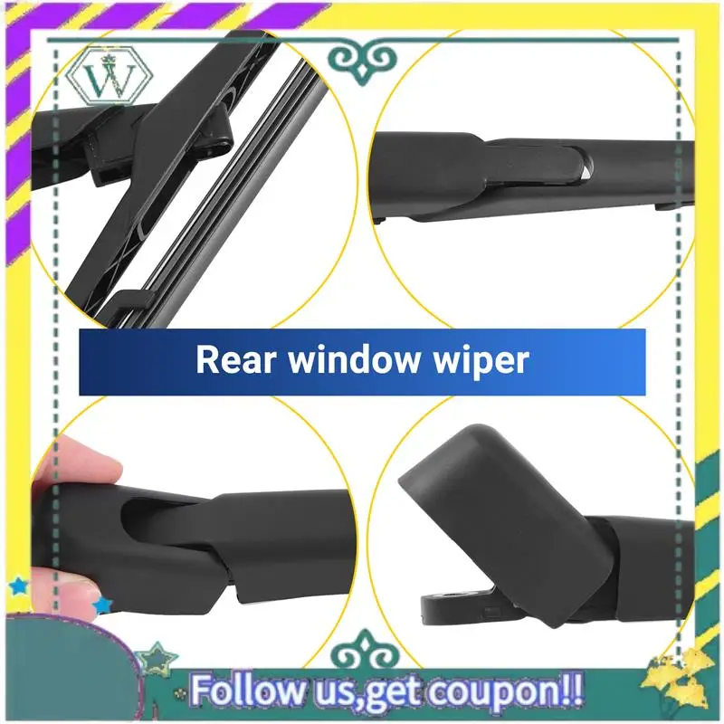 

A82U-Car Rear Windshield Windscreen Wiper Arm & Blade Set For Ford Fiesta MK6 MK7 ST150 02-08