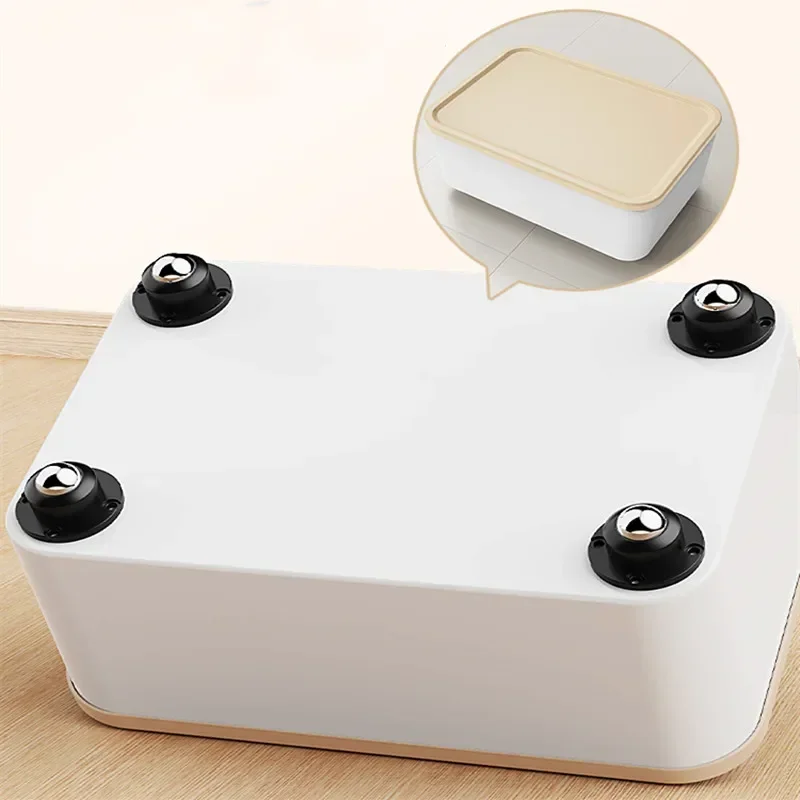 Furniture Casters Wheels Self Adhesive Heavy Duty Pulley Stainless Steel Strong Load-bearing Universal Wheel 360° Rotation