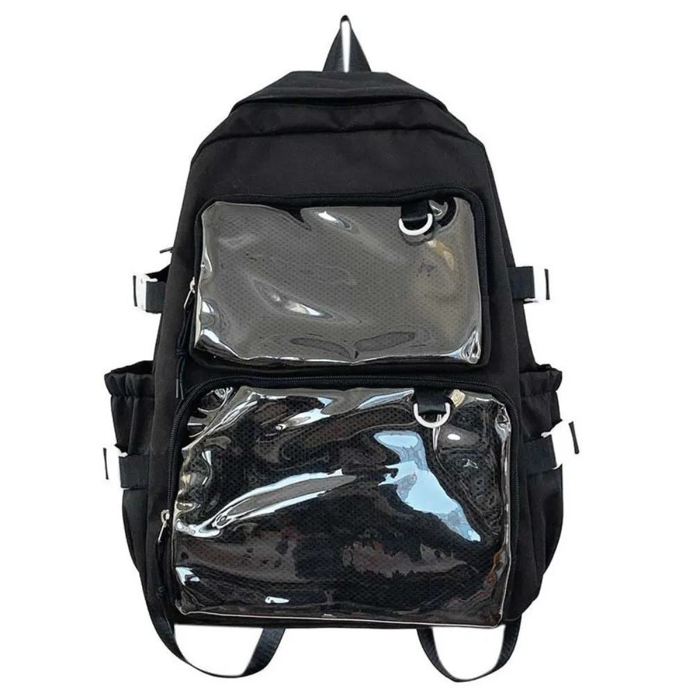 

Сплошной цвет, нейлоновый рюкзак Ita, пылезащитный, прозрачный, школьная сумка для студентов, полиэстер, защита от царапин, большой вместительный рюкзак