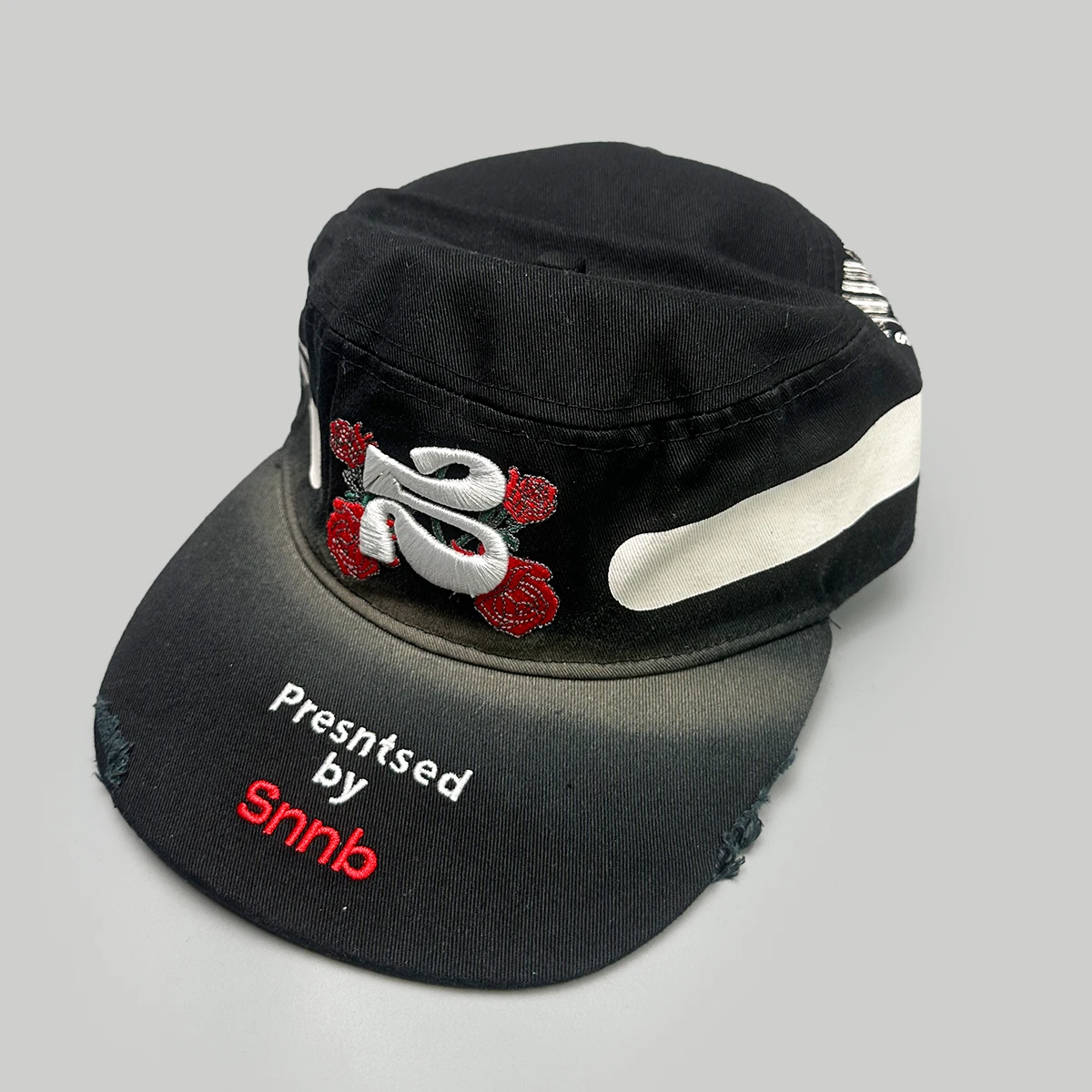 Color Block Embroidered Letters Rose Baseball Hats New Men Women Sunshade Street Versatile Polka Dot Fashion Niche Peaked Caps