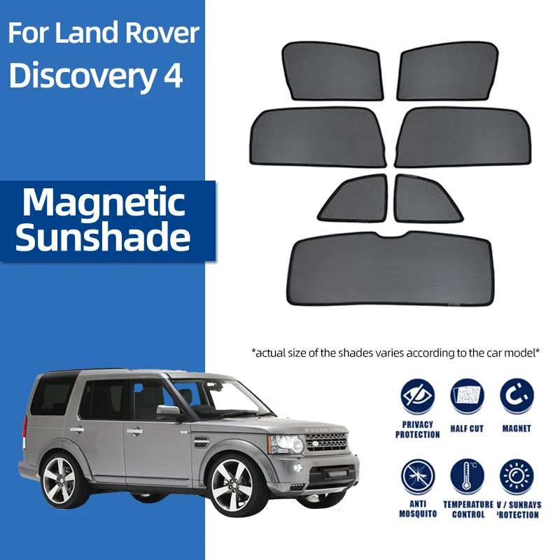 

For Land Rover DISCOVERY 4 LR4 2009-2016 Magnetic Car Sunshade Shield Front Windshield Curtain Rear Side Baby Window Sun Shade