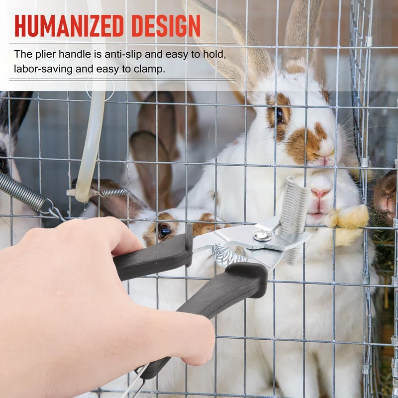 1Pcs Hog Ring Plier Tool And 600Pcs M Clips Chicken Mesh Cage Wire Fencing Crimping Solder Joint Welding Repair Tools-N37R