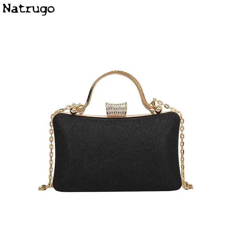 Shiny Evening Clutch Bag For Women Wedding Golden Clutch Purse Chain Shoulder Bag Small Party Handbag 2024 Hot Sale