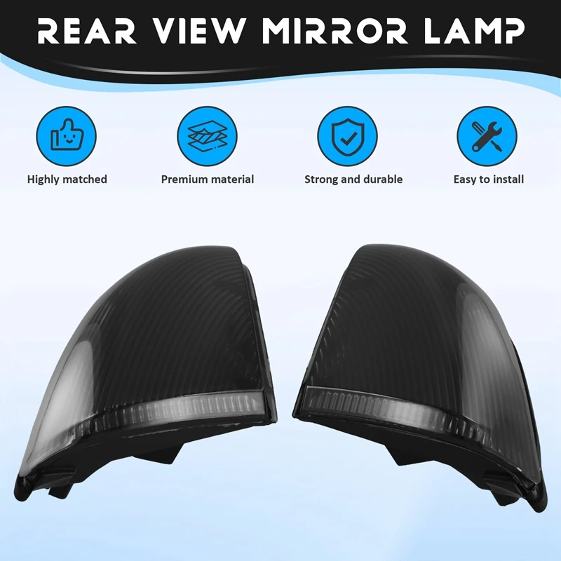 Car Side Rear View Mirror Lamp Turn Signal Light Indicator 68064949AA 68064948AA For Dodge Ram 1500 2500 3500 2009-2013