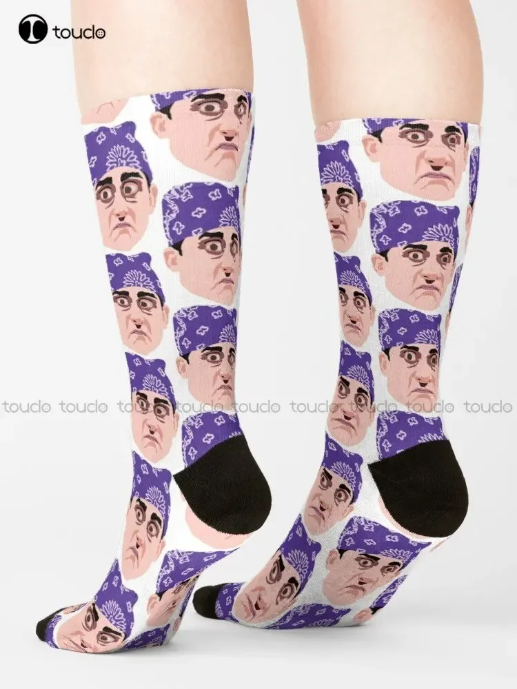 Prison Mike Michael Scott Office Series Socks Anime Socks Fashion Creative Leisure Funny Art Abstract Oil Painting Socks Funny