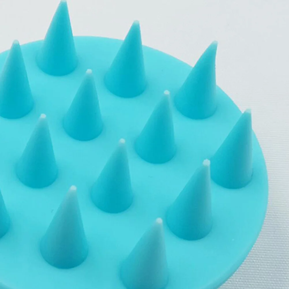 

1Pcs Shower Brush Scalp Massager Thick Silicone Bristles Deep Cleaning Exfoliation Waterproof Reusable Head Spa Tool
