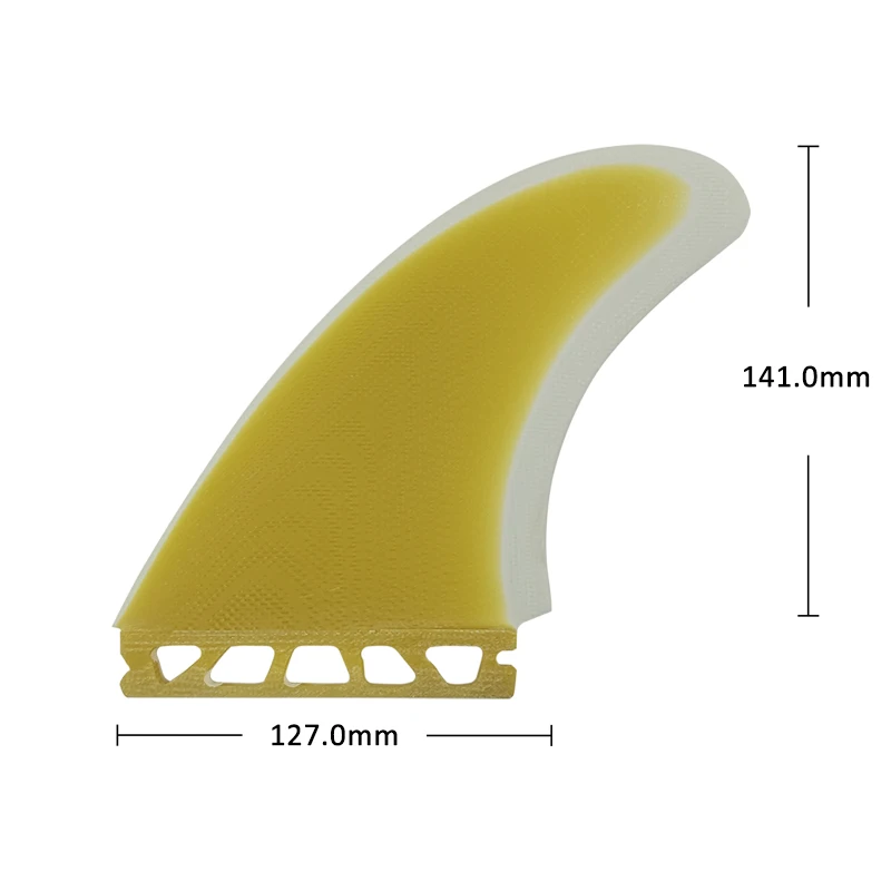 UPSURF FUTURE MR Twin Fins Fiberglass Surfboard Fins Yellow Twin Side Fin For Shortboard Single Tabs Base High Performance 2 Fin