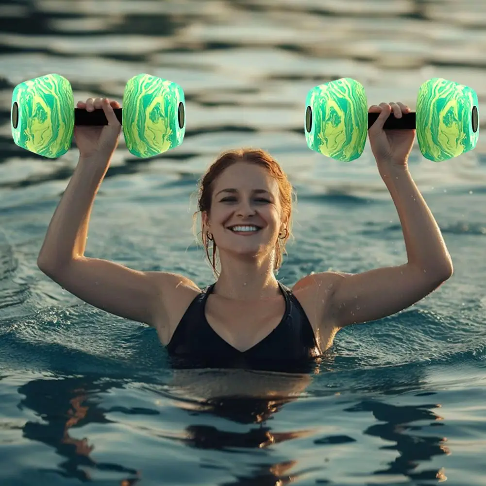 Mancuernas de Spa, mancuernas de espuma Eva de alta densidad para agua, aeróbic, entrenamiento físico, juego de pesas de resistencia para piscina para tonificación muscular