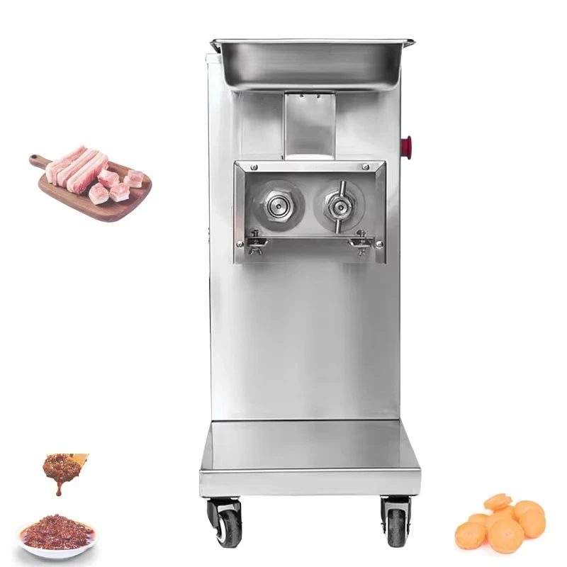 

Commercial Meat Grinder Electric Stainless Steel Meat Cube Slice Cutter