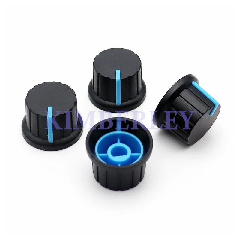 20PCS A24 Plastic semi-shaft Knob Cap Potentiometer Knob Cap Sound card/power Amplifier Volume Knob Cap Electrical Knob