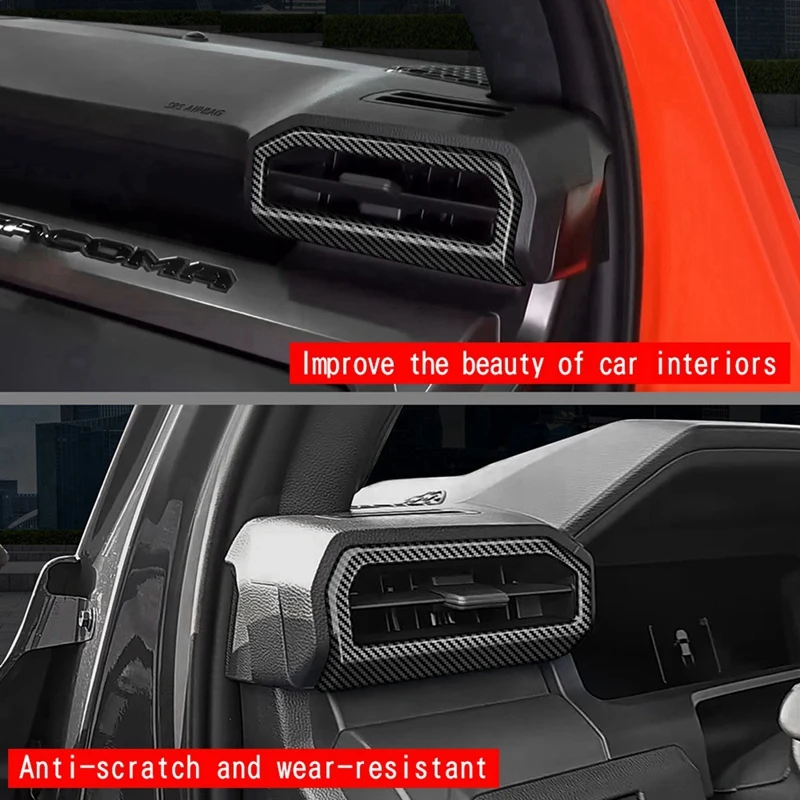 Auto Dash A/C Klimaanlage Auslass Entlüftung abdeckung Verkleidung für Toyota Tacoma 2024 Auto Innenraum Ersatzteile