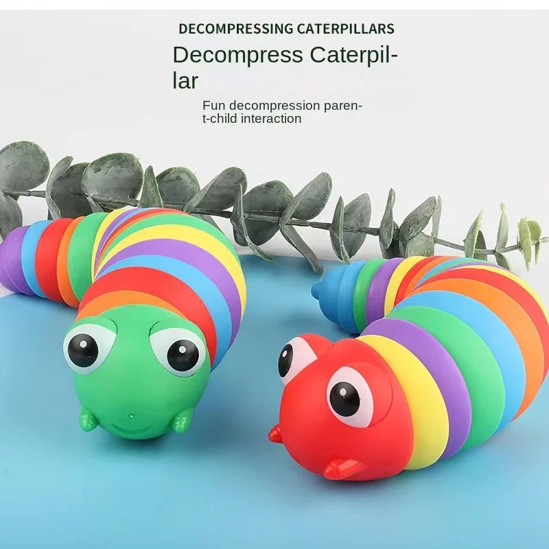 Rainbow Caterpillar Toy for Children, Stress Relief Toy, Fun Party Favor