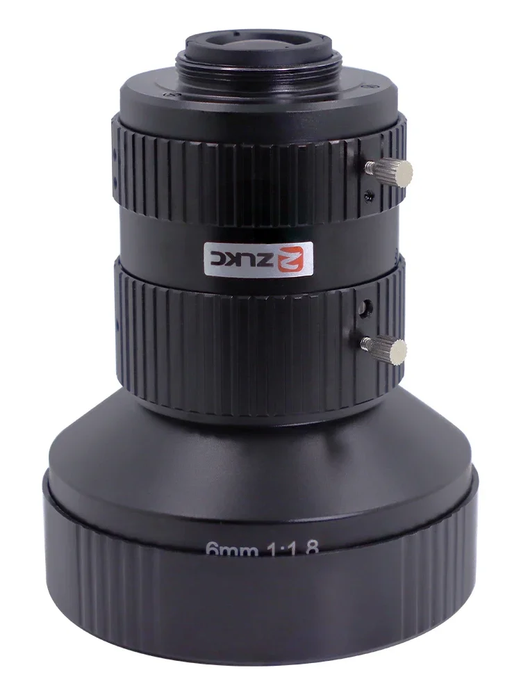 

1.1-inch wide-angle low distortion 6mm F1.8 machine vision intelligent C-interface 12MP manual aperture monitoring lens