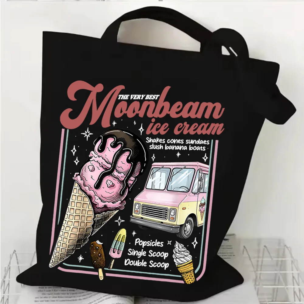 

Холщовая сумка BENSON BOONE Moonbeam для мороженого, сумка для покупок Y2k, сумка для покупок, сумка для покупок для фанатов, подарок