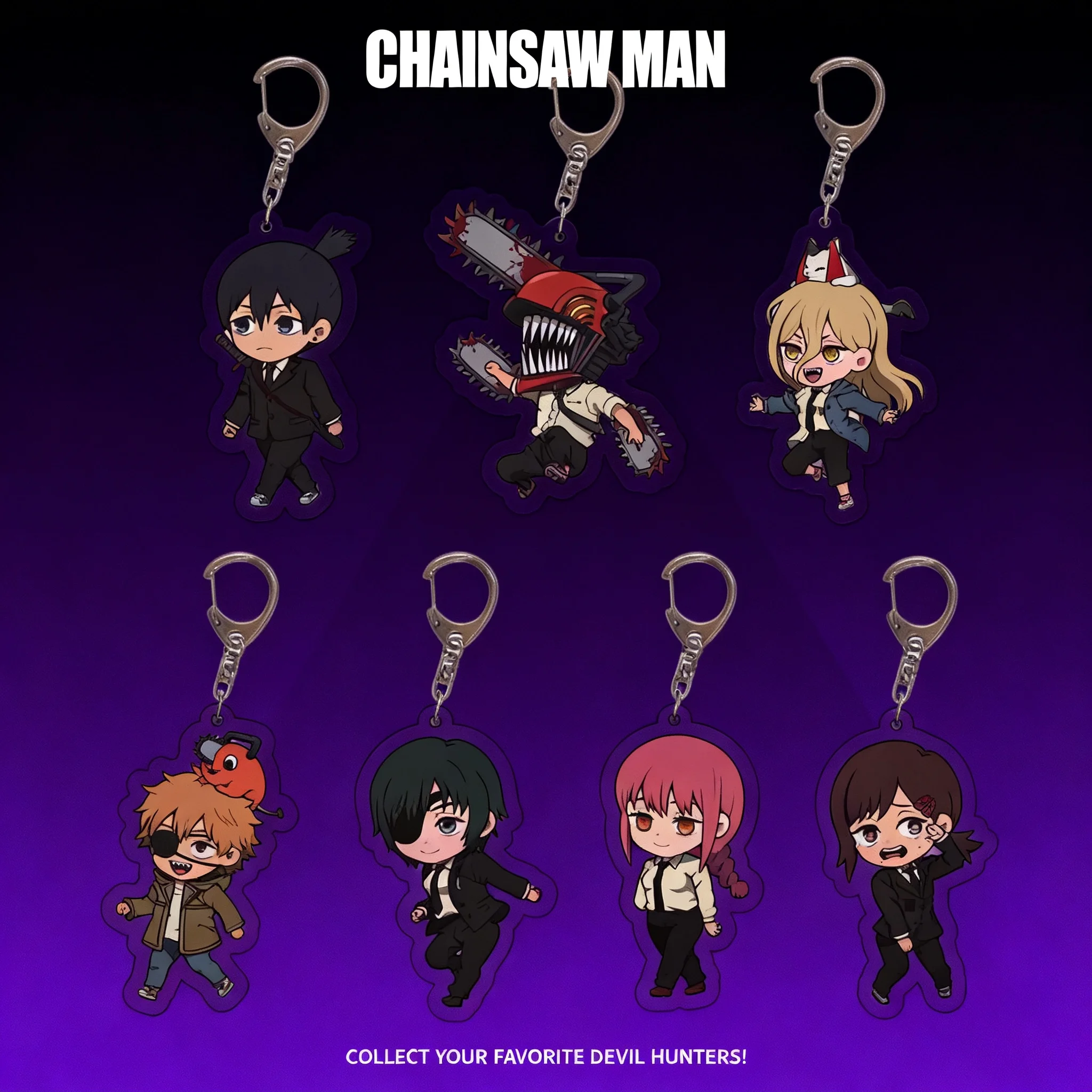 

Акриловый двусторонний брелок-подвеска Makima Chainsaw Man, аниме-мерч, подарок, аксессуар для косплея, фигурка, комикс, манга