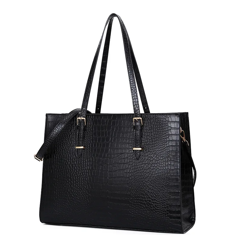 

Women’s Crocodile Pattern Tote Bag Fashion Business Shoulder Handbag