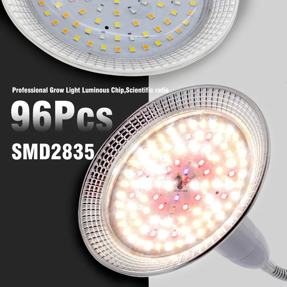AC85V-265V LED Grow Light Spectrum เต็มสําหรับผัก Bloom โคมไฟ E27 โรงงานหลอดไฟสําหรับ Hydroponics LED Grow Light สําหรับพืชในร่ม