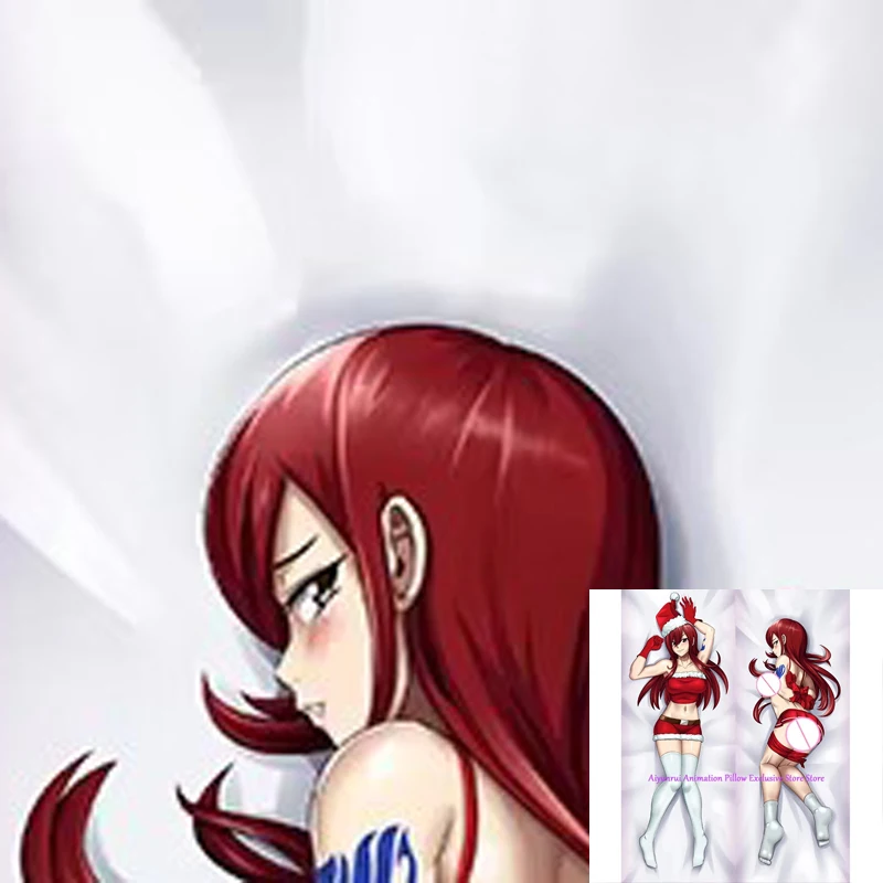 

Anime Pillow Cover Dakimakura Erza Scarlet Double-Sided Life-Size Body Pillows Cover Adult Case Bedding Gifts