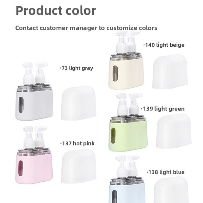 2/3/4 قطعة 50/100 مللي مجموعة زجاجات السفر المحمولة للغسيل والعناية زجاجة فارغة شامبو استحمام جل صابون اليد حاوية مستحضرات التجميل #4