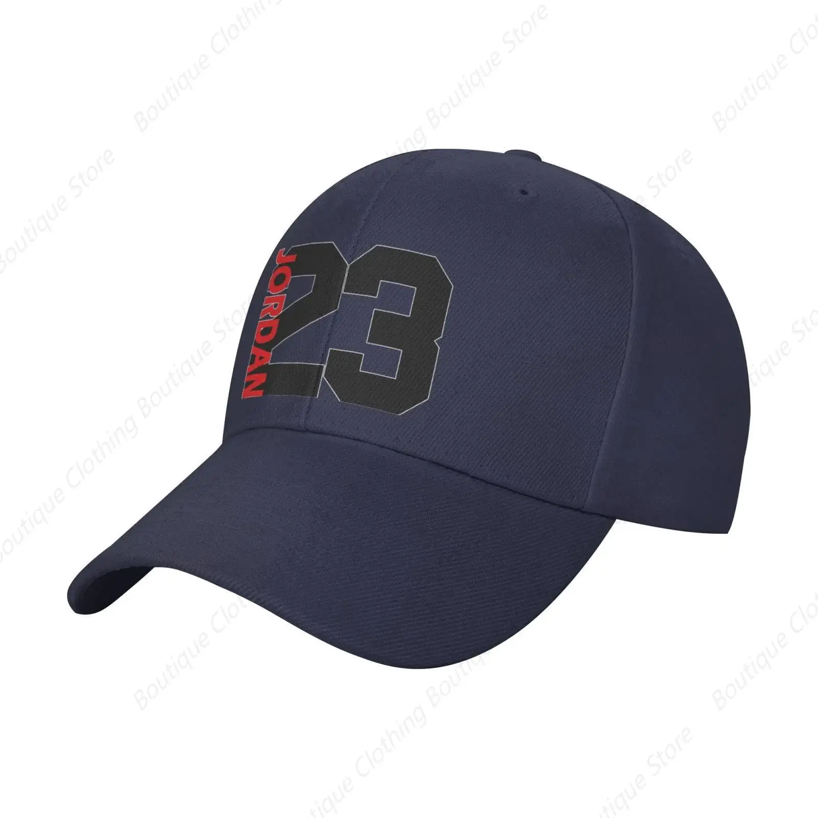 Basketball Fans 23 Jordan Fashion Adjustable Baseball Caps Dad Hats Gift for Men Women Navy Blue