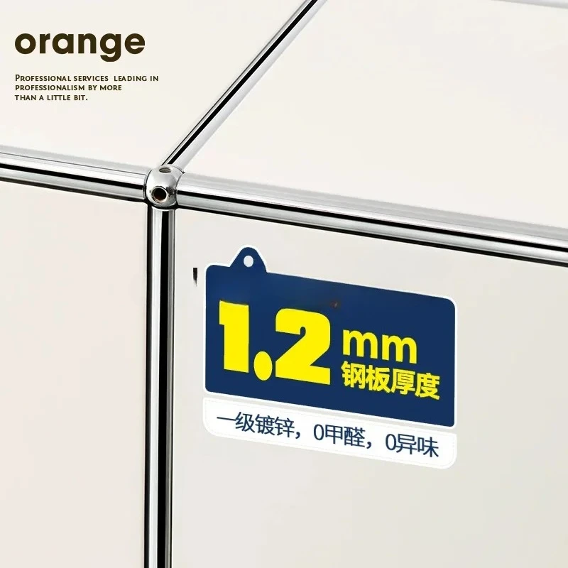 Armário de módulo medieval USM, cômoda simples personalizada, quarto, sala de estar, armário lateral CQY