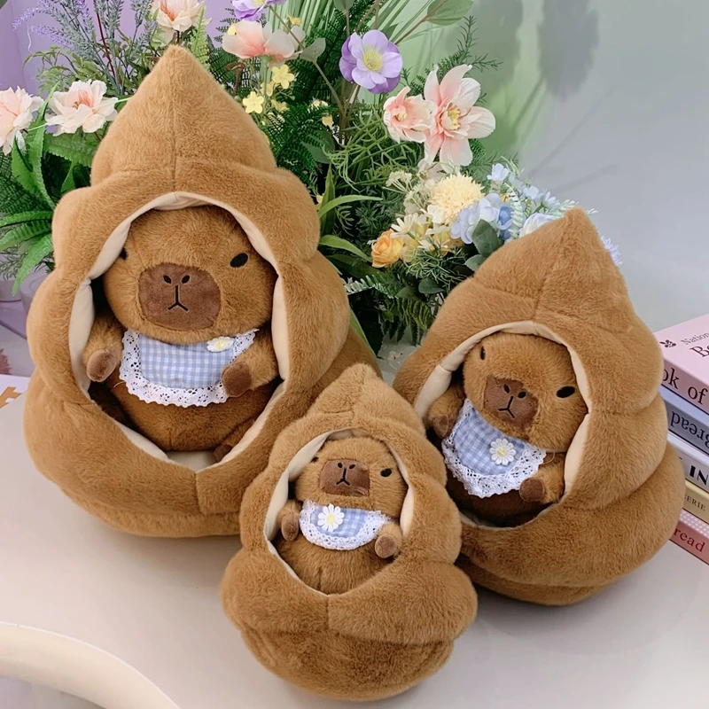 31 ซม.Poo Guinea Pig ตุ๊กตาการ์ตูนน่ารัก Guinea Pig Living Poo House ตุ๊กตาสร้างสรรค์ส่งเด็กวันเกิดคริสต์มาส...