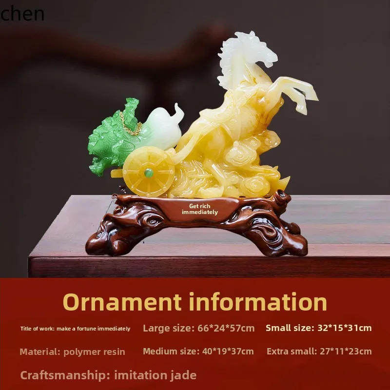 BJ-2 Living Room Entrance Decoration Cabbage Wealth Ornament Craft Opening Housewarming Feng ShuiDecoration