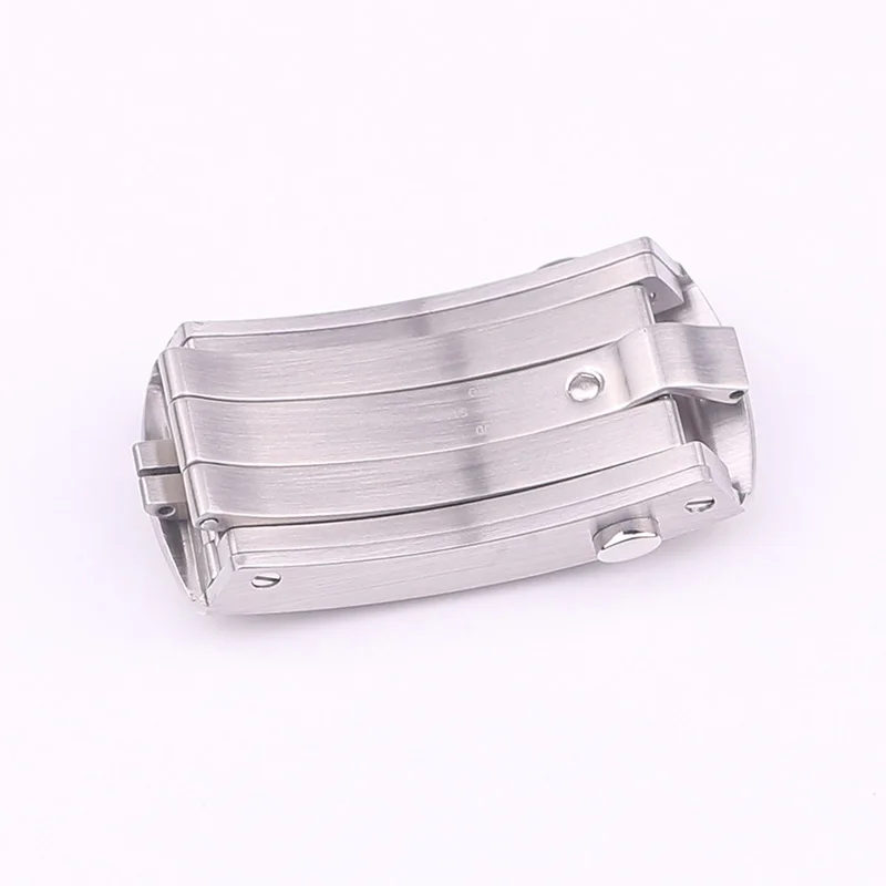 XIANERSHANG Men Custom O-MEGA SEAMASTER 300 Watch Clasp 5.6MM 316L Stainless Steel Butterfly Buckle Steel Belt Folding Buckle