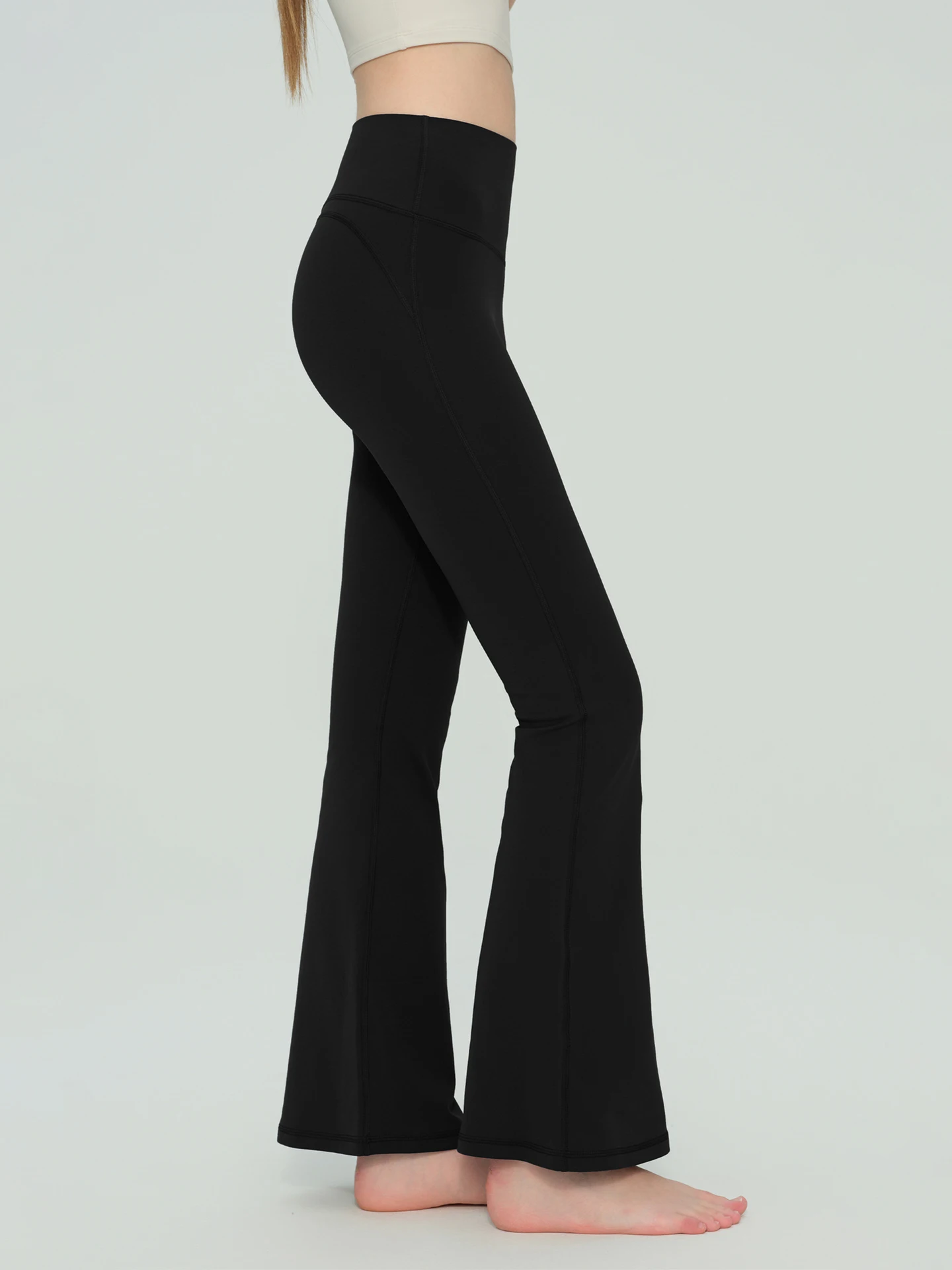 여성용 네이키드 요가 플레어 팬츠, 하이웨이스트 짐 팬츠 레깅스, 피트니스 필라테스 러닝 아웃도어 스포츠 트라우저