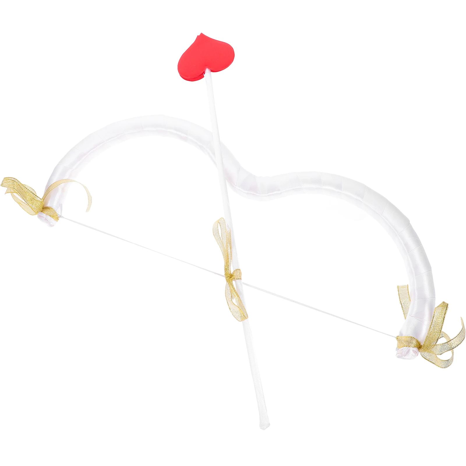 Conjunto de disfraz de Cupido con flecha de lazo para fiesta de San Valentín, traje para mujeres y hombres, accesorio para actuación en escenario, Idea de regalo