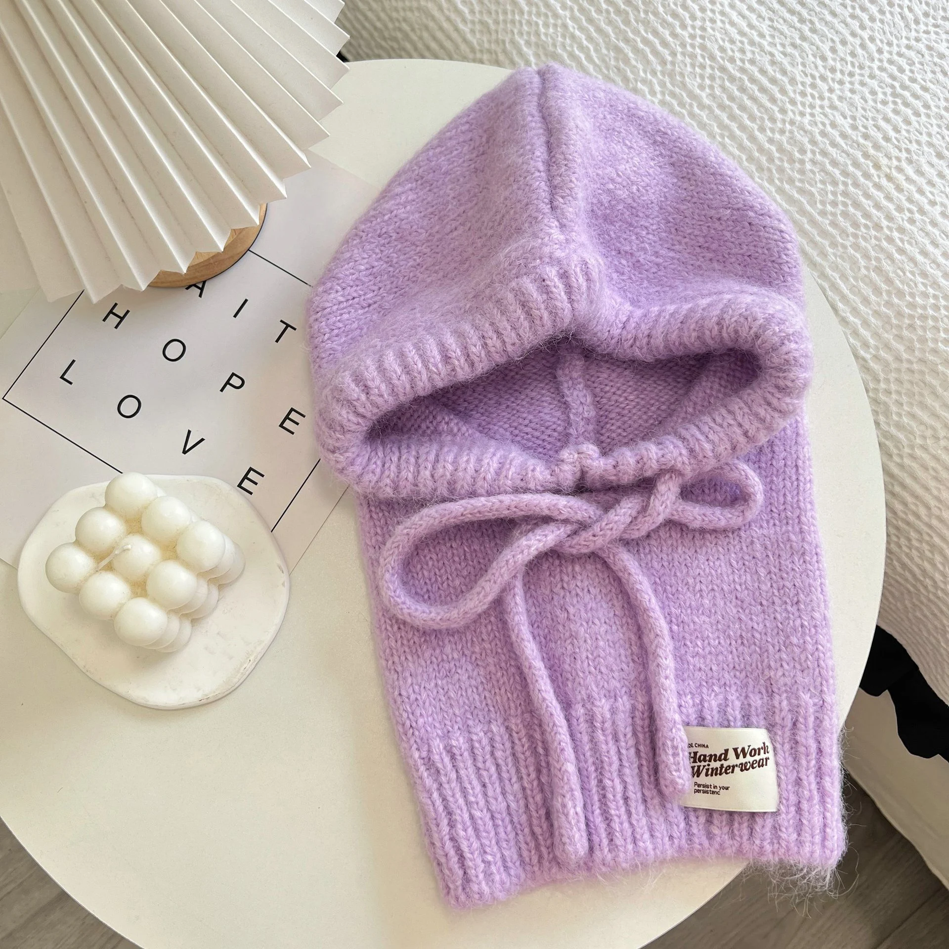 Gestrickte Mützen, Mütze für Männer und Frauen, Winter, warm, Unisex, mit Kapuze, Halsband, Schal, Mütze, Skimütze, kalte Hüte, Sturmhaube, Mützen, Motorhaube – Detail 19