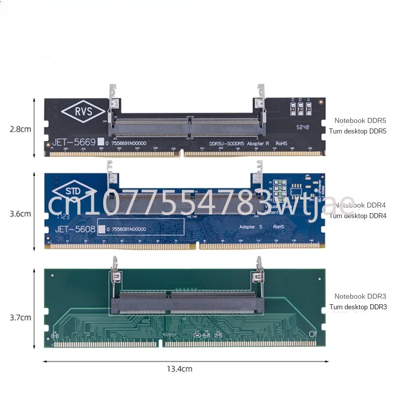 DDR3/DDR4/DDR5 Memory Module Test Card Laptop Memory to Desktop Test Adapter Card