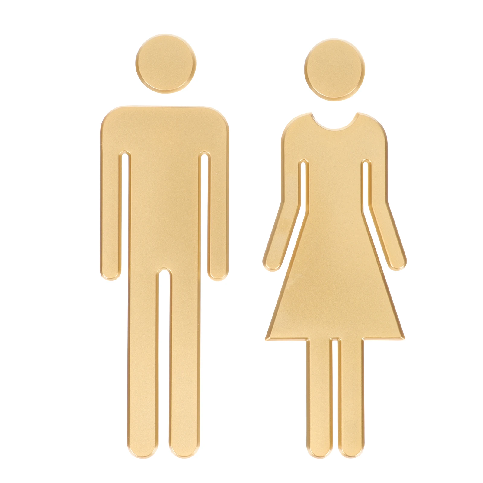 

2 Pcs Bathroom Sign Braille Decals Restroom Women Bathrooms Toilet Door Signs